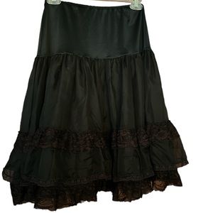 Rockabilly black lace slip